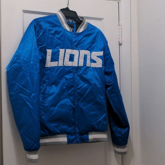 Detroit Lions Size Medium Jacket - Miller Lite Beer Jacket - Picture 1 of 3